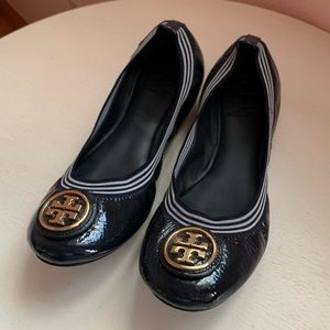 Tory Burch Caroline Ballet Flats Navy Blue